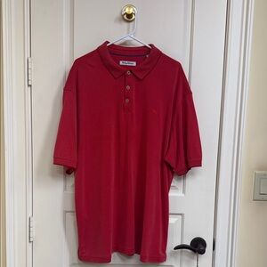 Tommy Bahama Men's Polo Shirt in Deep Red